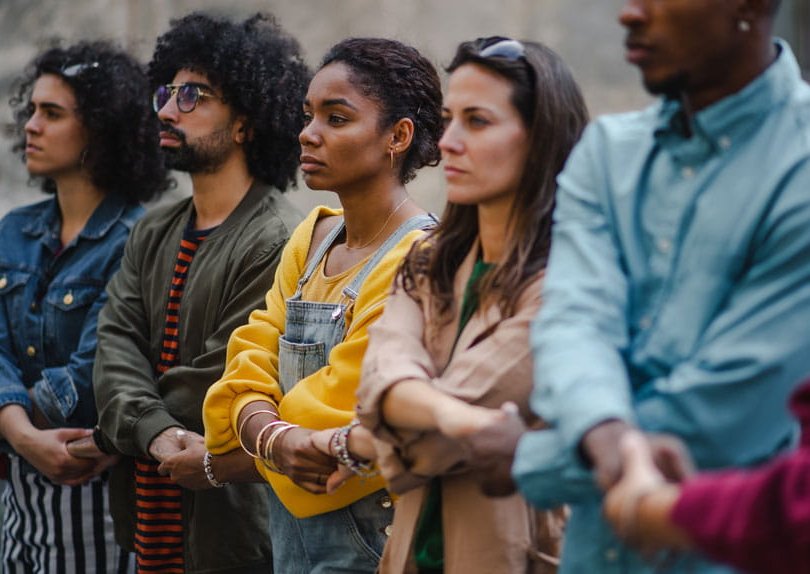 people holding hands